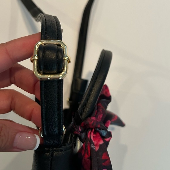 Juicy Couture faux leather shoulder cross body top handle Mini Bag in Black - Picture 10 of 10